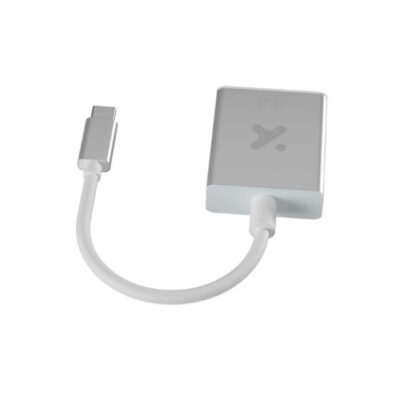 Xtech - Display adapter - USB Type C - VGA - Aluminum silver - XTC-552