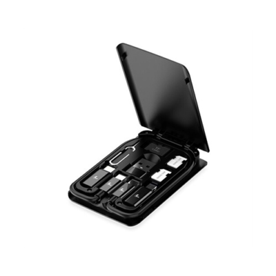 Xtech - USB type C Cable Kit - 24 pin USB-C - USB type C w adpt USB A - Micro USB - Lightning - 29 cm - Black - XTC-570