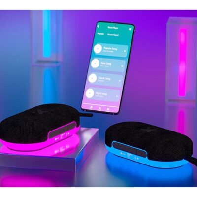 Xtech - Speaker - black with LED lights and magnetic base - BT 5W TWS XTS-607